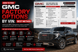 How to Find GMC Factory Options by VIN