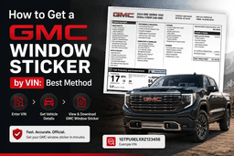 How to Get a GMC Window Sticker by VIN Online